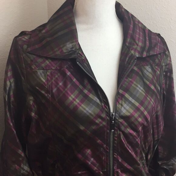 Chico’s Purple 3/4 Sleeve Jacket - Picture 2 of 7